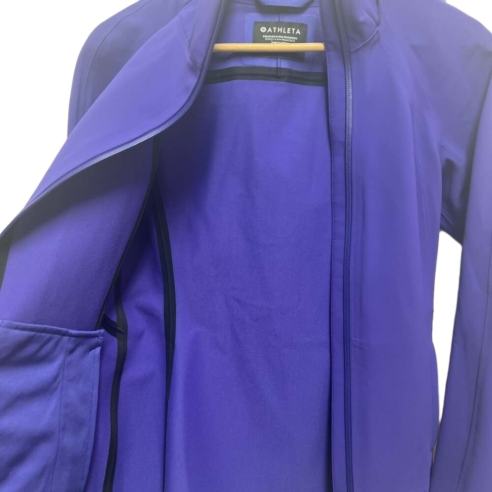 Athleta Glacier Softshell Jacket Purple size XXS - Picture 6 of 8